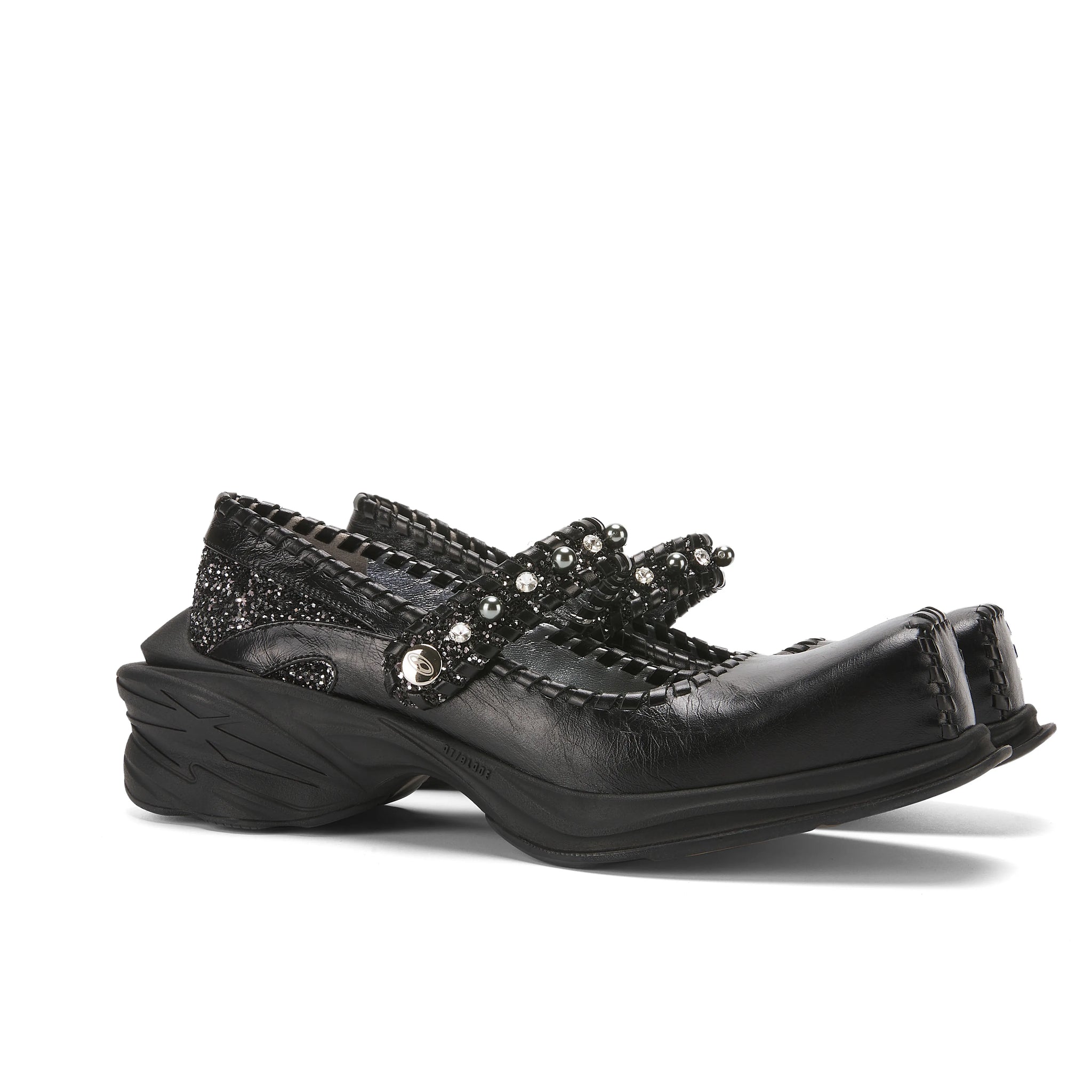 ATCROX&Florentinaleinter Co-branded cowhide square-toed ballet sports shoes