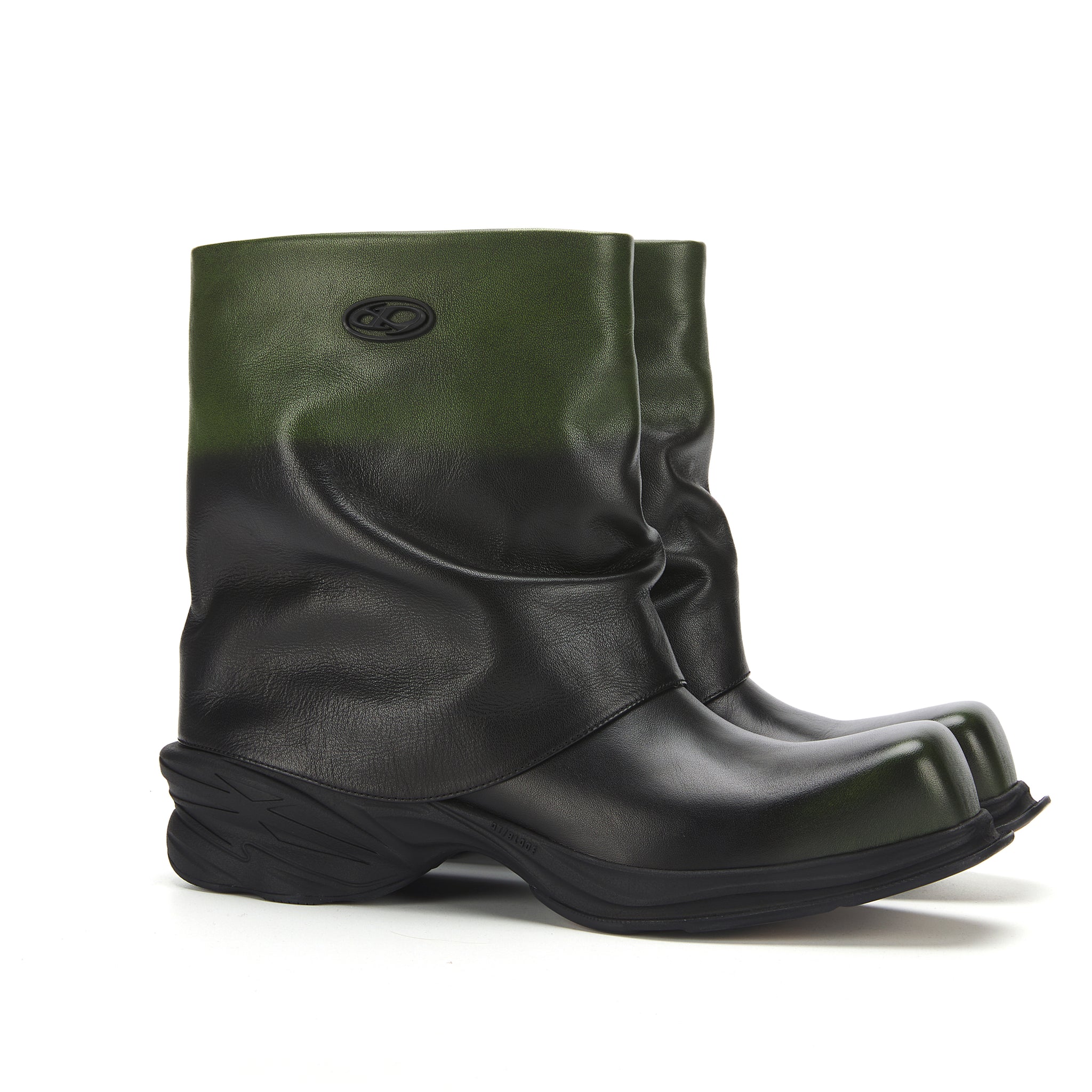 ATCROX METATUBE Gradient cowhide ankle boots
