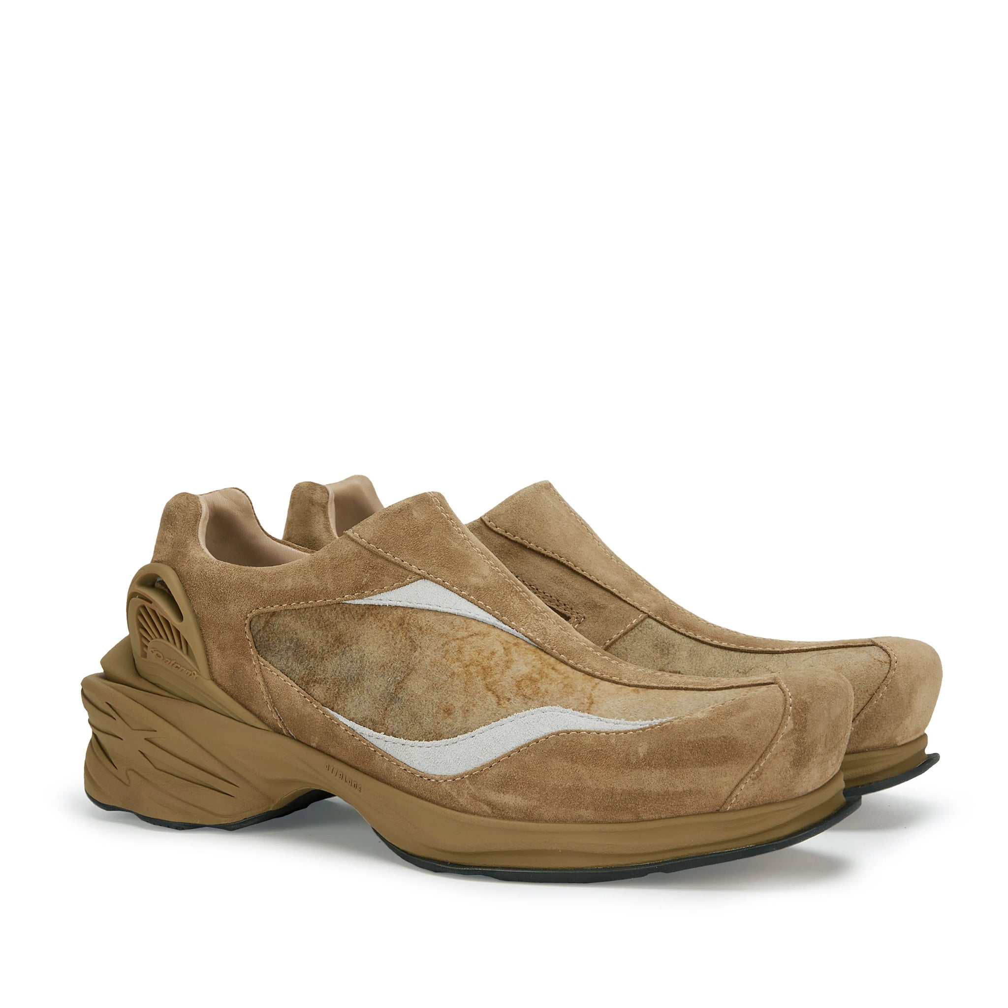 ATCROX PUMICE Hand-tie-dyed sheepskin and cowhide vintage sports shoes
