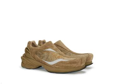 ATCROX PUMICE Hand-tie-dyed sheepskin and cowhide vintage sports shoes
