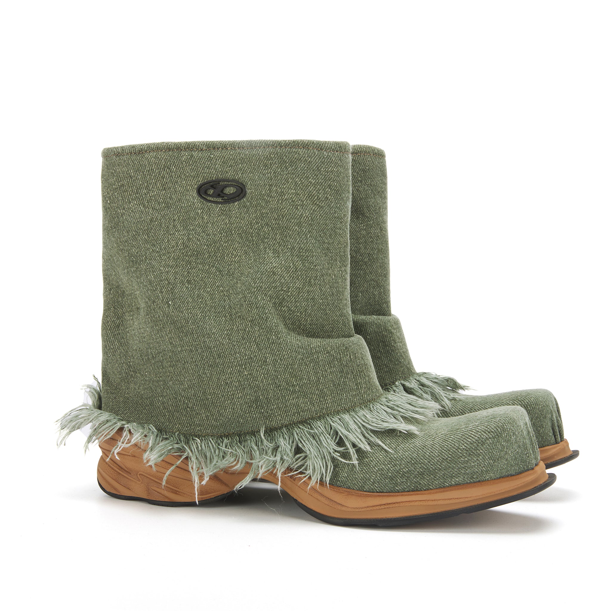 ATCROX METATUBE Gradient cowhide ankle boots