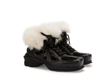 ATCROX TRIPLE S Oil-wax cowhide fur sports boots
