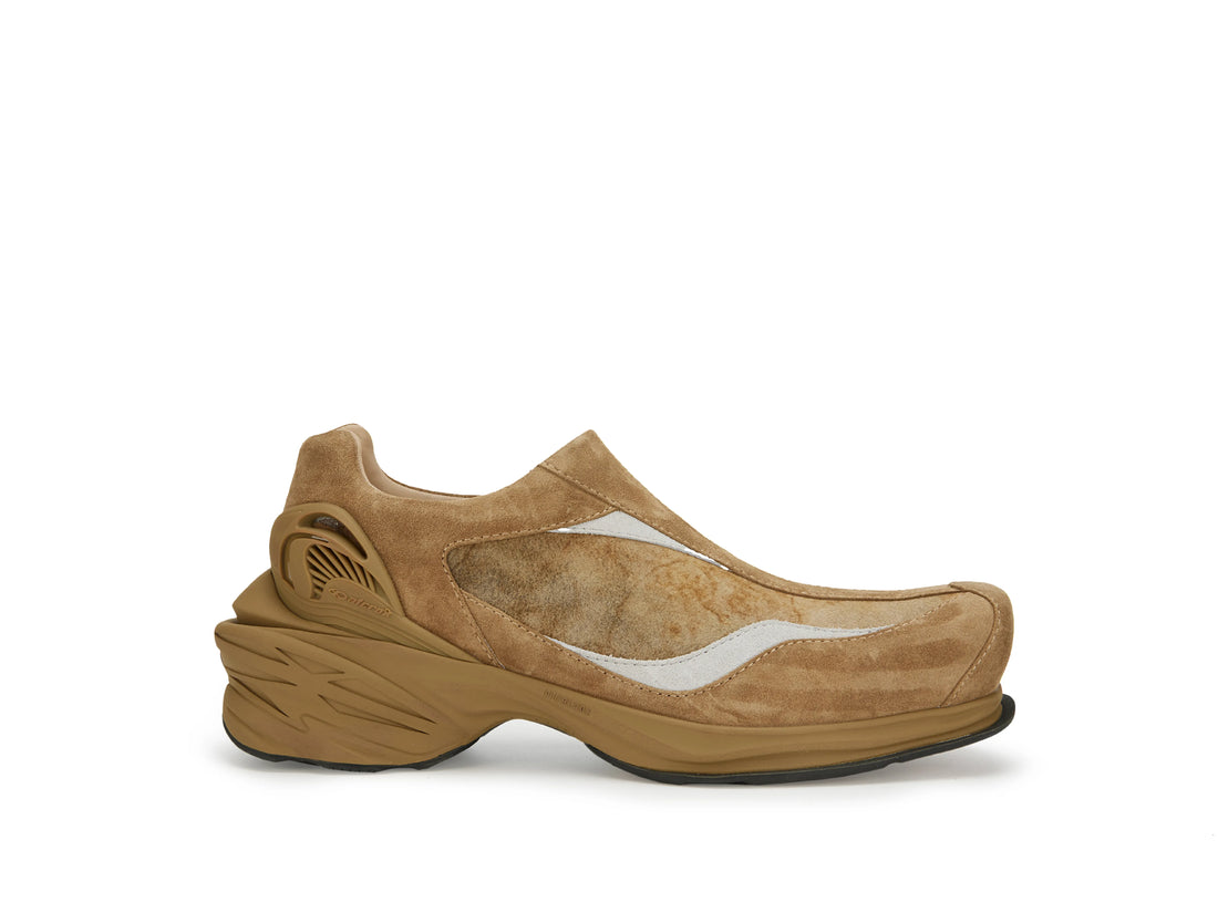 ATCROX PUMICE Hand-tie-dyed sheepskin and cowhide vintage sports shoes