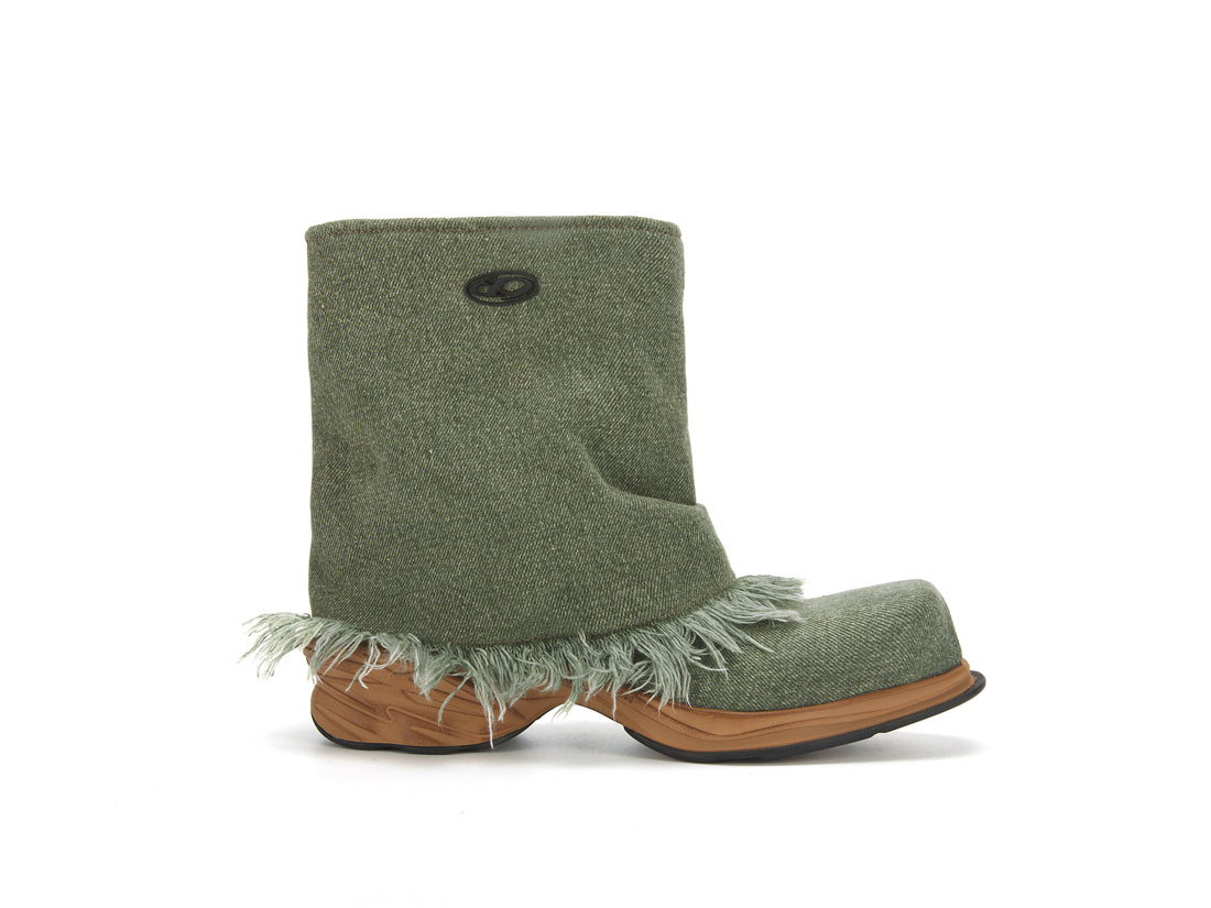 ATCROX METATUBE Gradient cowhide ankle boots