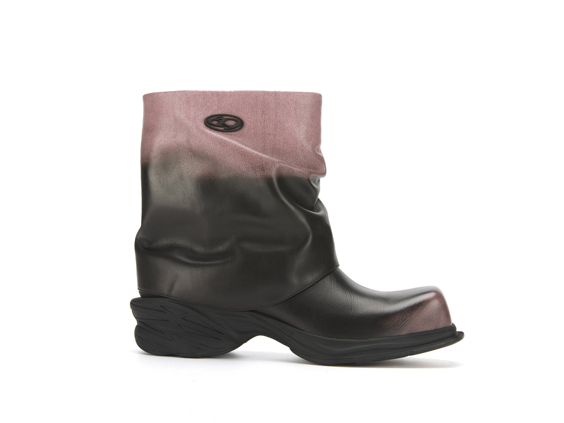 ATCROX METATUBE Gradient cowhide ankle boots